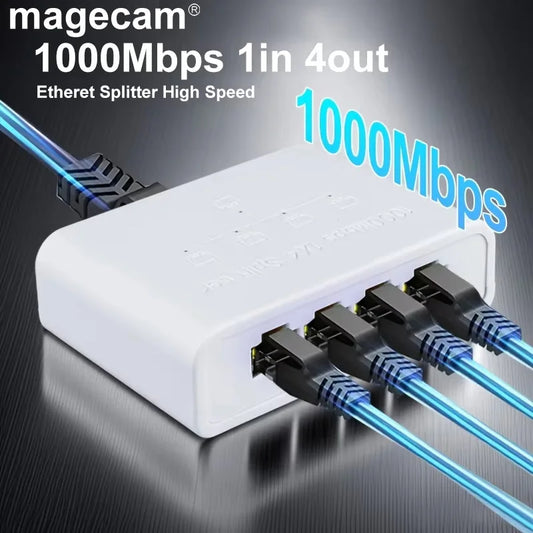 Neylo Gigabit Ethernet Switch Hub — 4-Port 1000Mbps That Declutters Your Desk